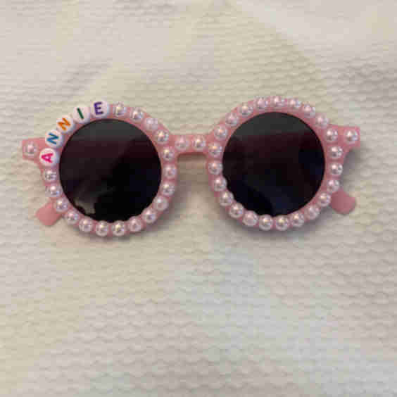 Personalized Half Gem Sunglasses