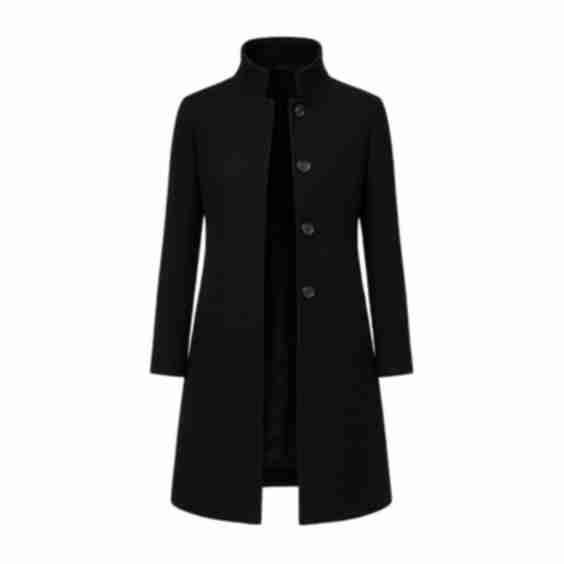 Coat With Button Detail