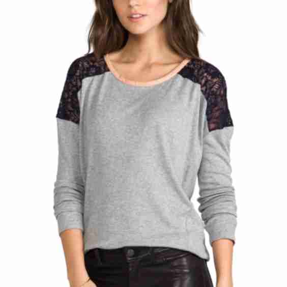 Lace Shoulder Top