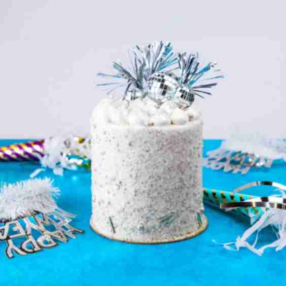 New Years Eve Disco Ball Cake