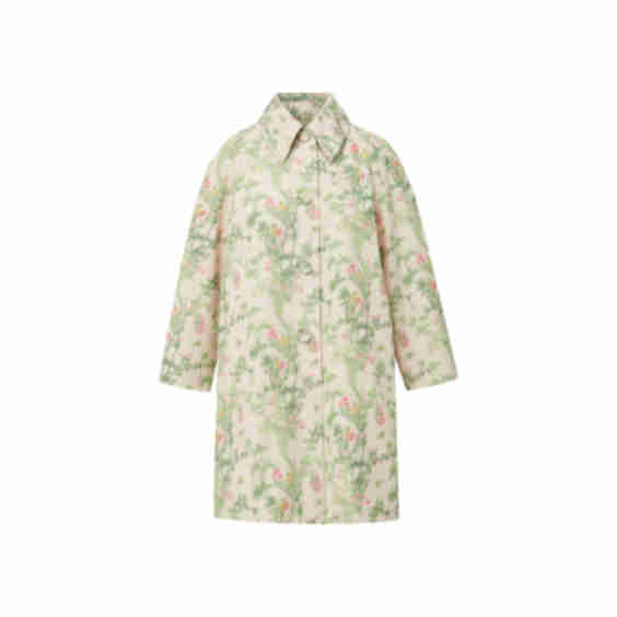 Mae x Scalamandre Goldie Coat in Jardin De Chine