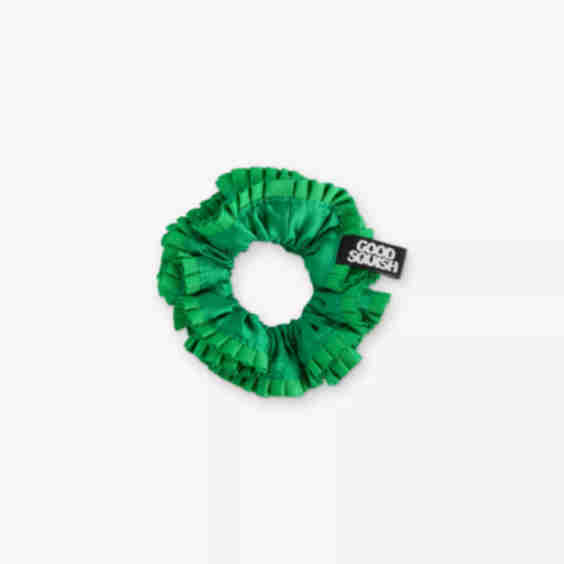 Cowboy Gros-Grain-Trims Silk Scrunchie