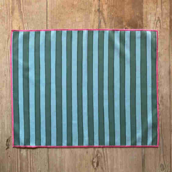 Set Of 4 Striped Placemats