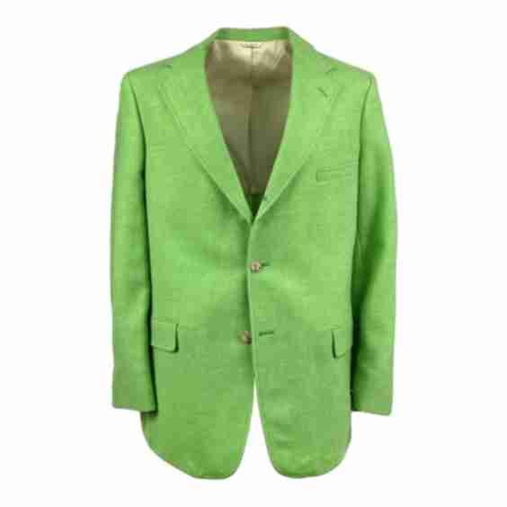 8 Ounce Shetland Sport Coat Lime Horn Buttons
