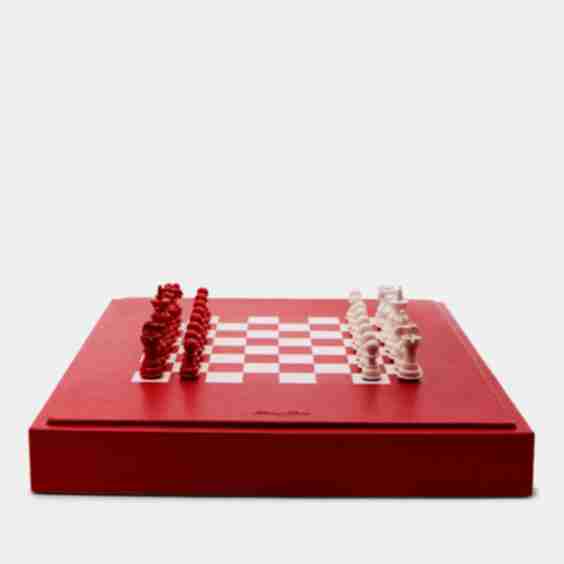 Leather Backgammon, Checkers, Chess & Dominoes Compendium