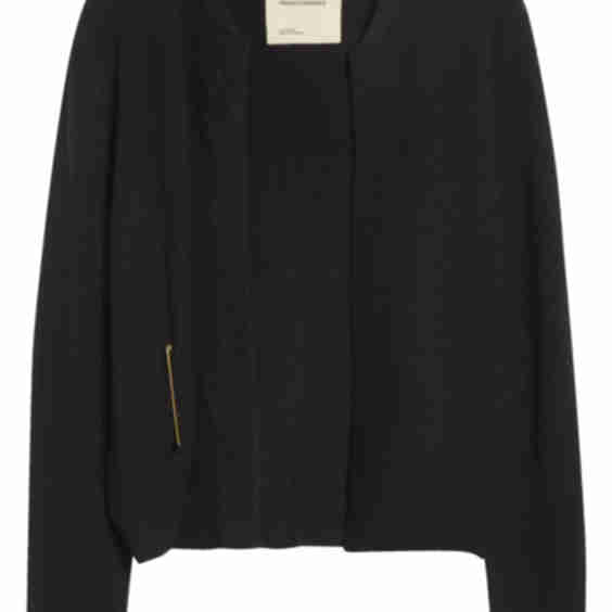 Mini Cashmere Bomber Cardigan