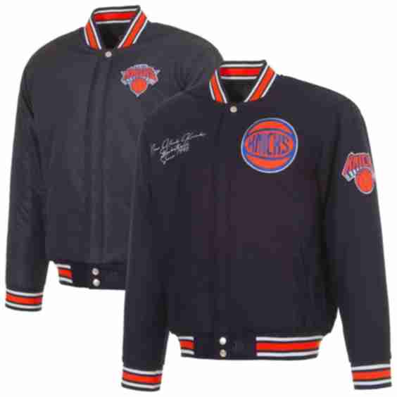 New York Knicks Reversible Wool Full-Snap Jacket