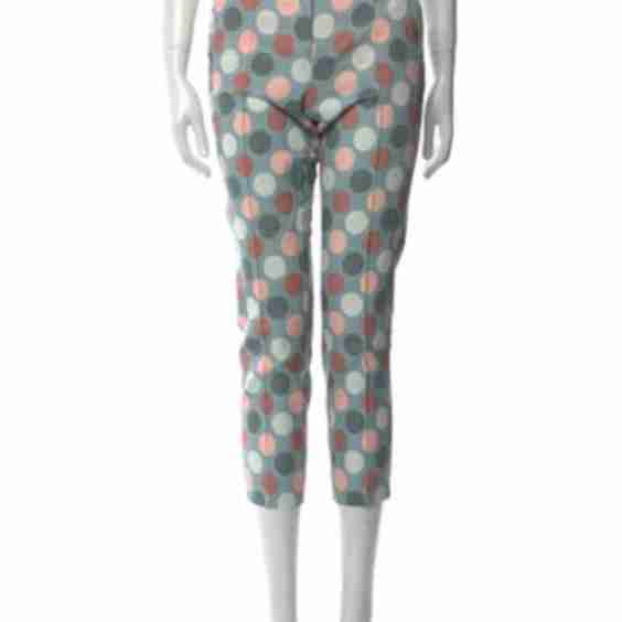 Polka Dot Print Skinny Leg Pants