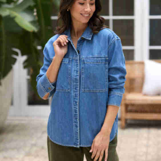 Harper Long Sleeve Denim Shirt