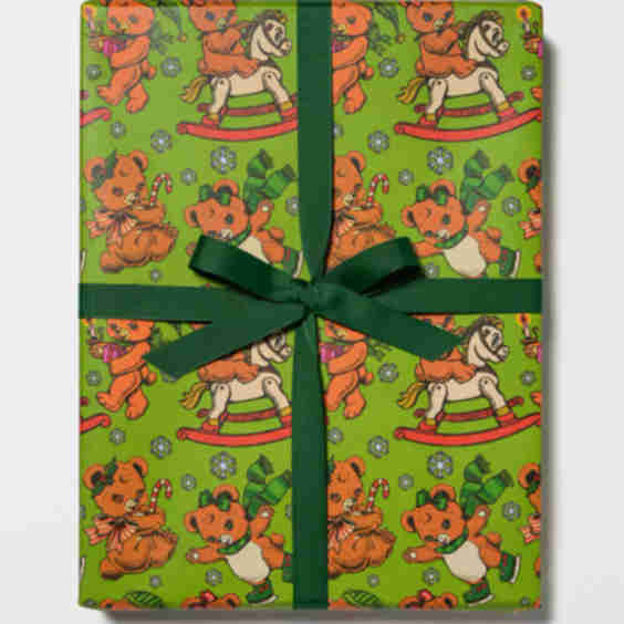Merry Bears Holiday Wrapping Paper