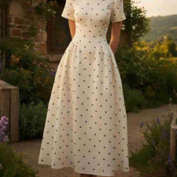 Short Sleeves Maxi Linen Dress 