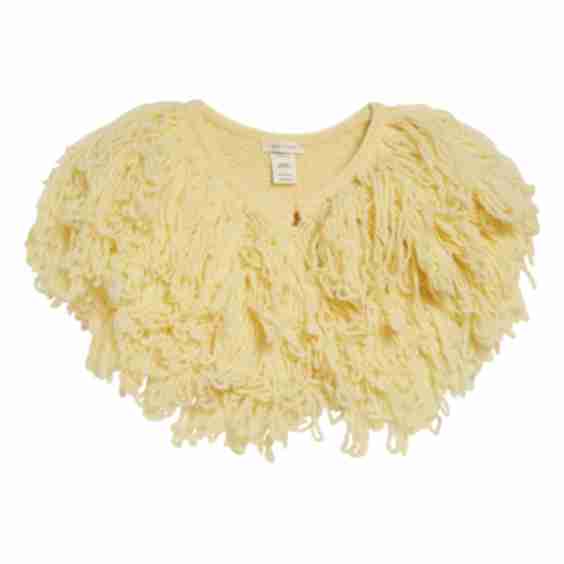 Wool Blend Fringe Collar