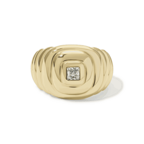 Princess Ripple Signet Ring