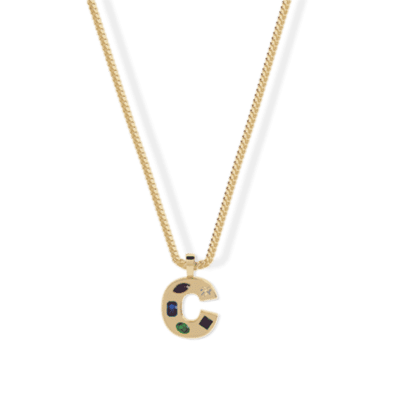 Mosaic Initial Necklace