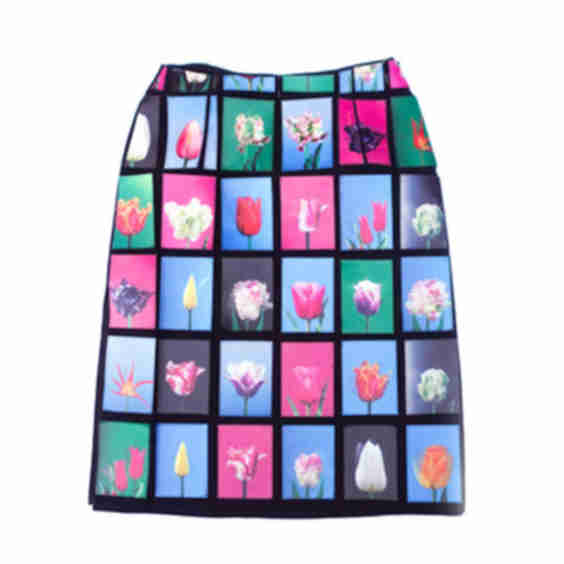 Tulip TV Patchwork Midi Skirt