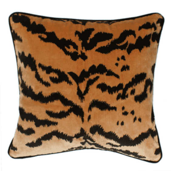 Tiger Velvet Cushion