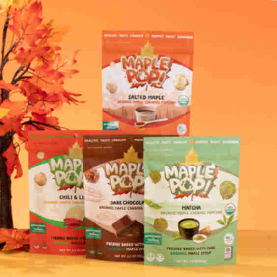 Organic Maple Popcorn Mixed 4 Flavors 4 Packs