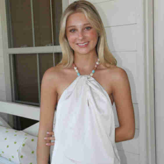 Hazel Bead Neck Top