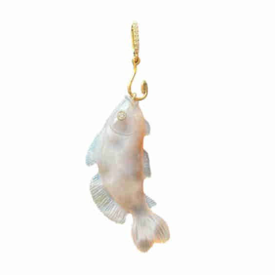 Ocean Jasper Fish Pendant