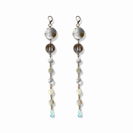 Mini Full Moon Shell Earrings