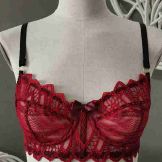 Sangria Waves Demicup Bra