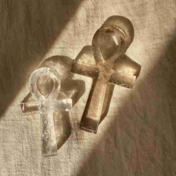 Ankh Egyptian Crystal Amulet