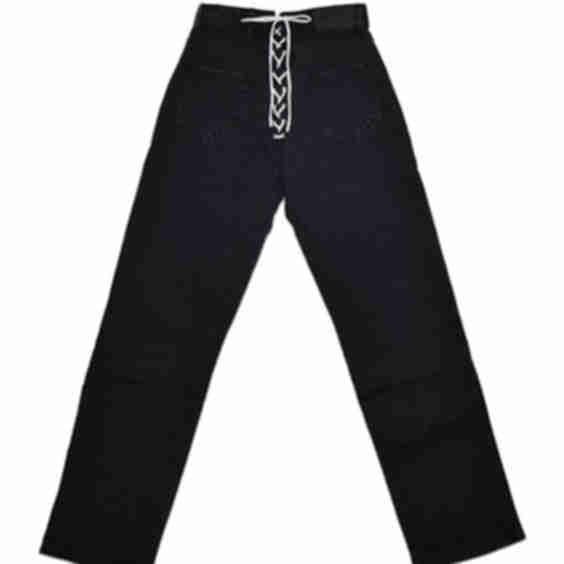 Lace-Up Baggy Jean