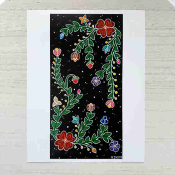 Ojibwe Florals Art Print