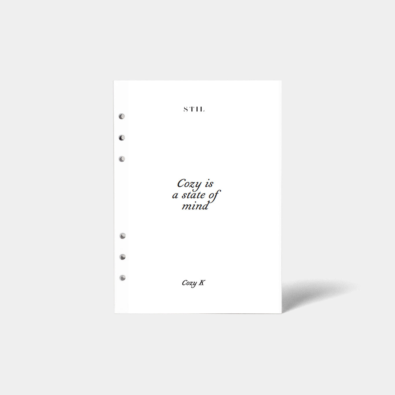 Stil X Cozy K 2026 Planner Insert 6 Ring