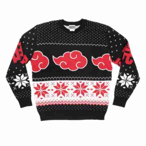 Naruto Shippuden - Akatsuki Fair Isle Holiday Sweater