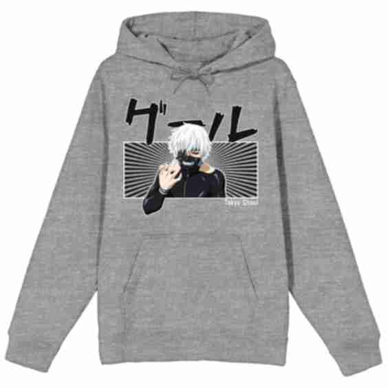 Tokyo Ghoul Kaneki Mask Kanji Hoodie