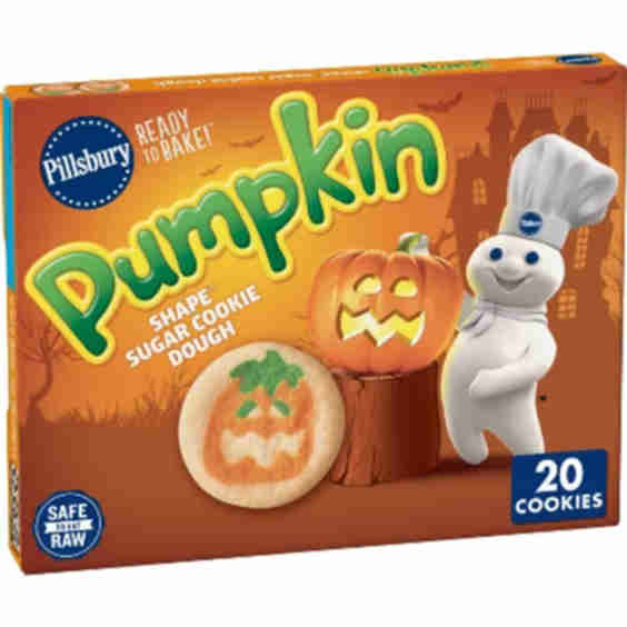 Ready-to-Bake Pumpkin Shape Sugar Cookies Dough - 9.1oz