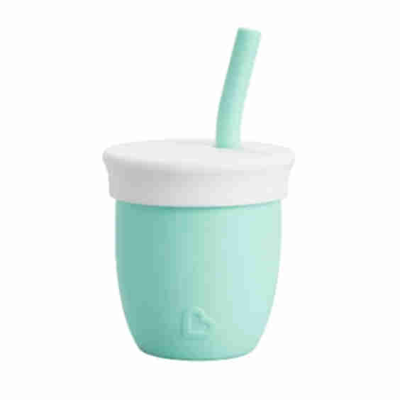 C’est Silicone Training Cup With Straw 4Oz