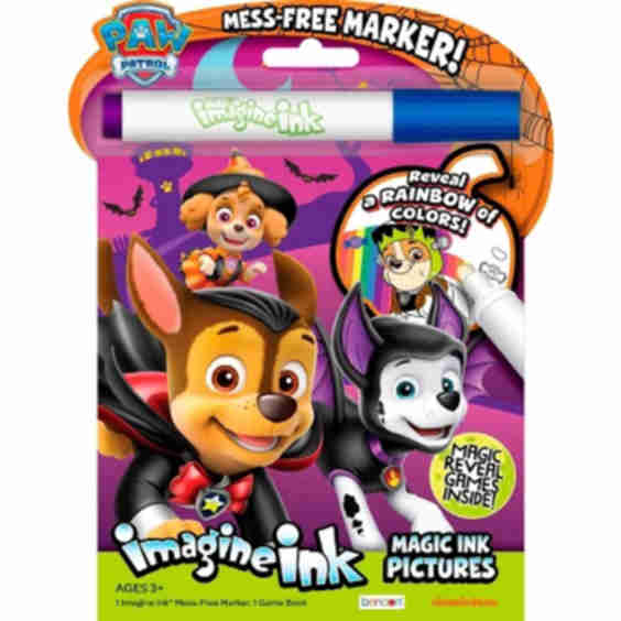 Paw Patrol Halloween Imagine Ink Book