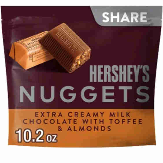 Nuggets Toffee Almond Share Size Chocolate Candy