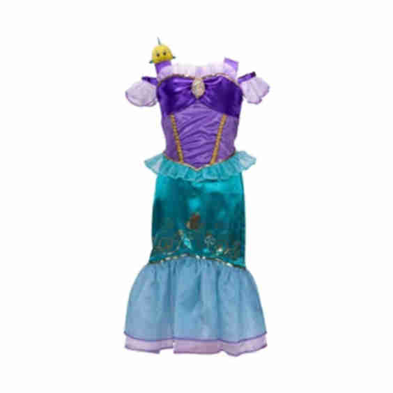 Majestic Ariel Dress With Flounder Shoulder Plush Friend