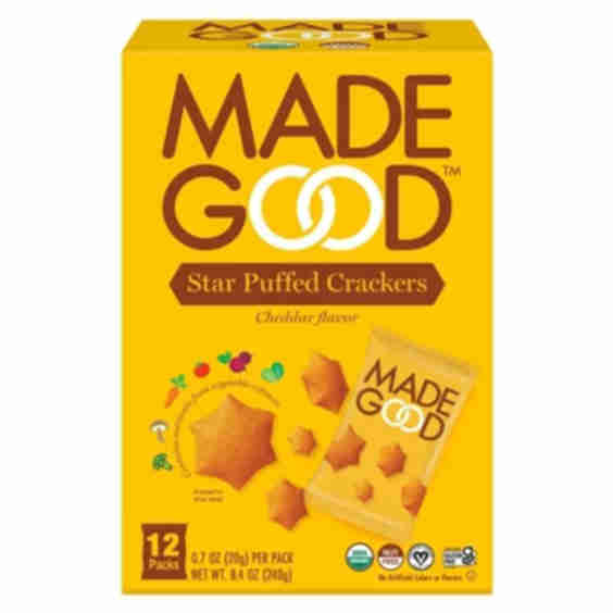 Star Puffed Cheddar Crackers Traypack - 8.4oz/12ct