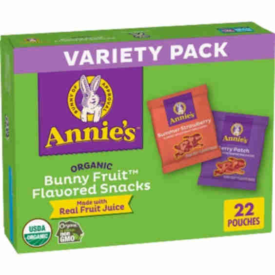 Organic Bunny Fruit Flavored Snacks