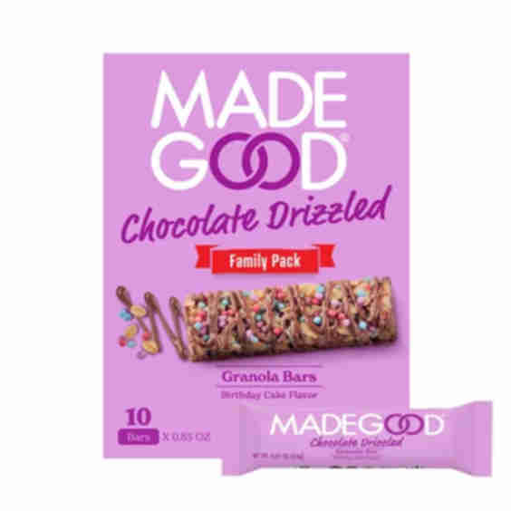 Chocolate Drizzled Birthday Cake Flavor Granola Bars Family Pack - 8.5oz/10ct