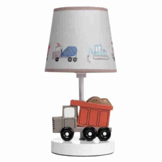 Bedtime Originals Construction Zone Lamp With Shade (Includes Cfl Light Bulb)
