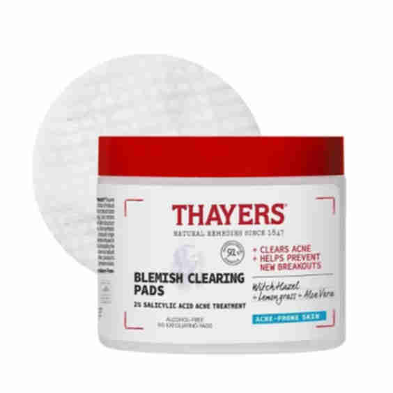 Acne Clearing Toner Pads with Salicylic Acid 
