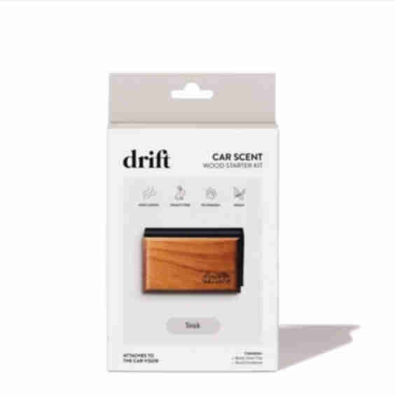 Car Air Freshener Wood Starter Set Teak Scent
