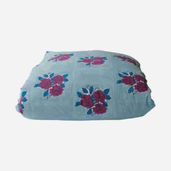 Sara Hand Block-Printed Reversible Duvet Cover