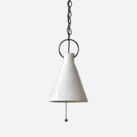 Ceramic Funnel Pendant Light
