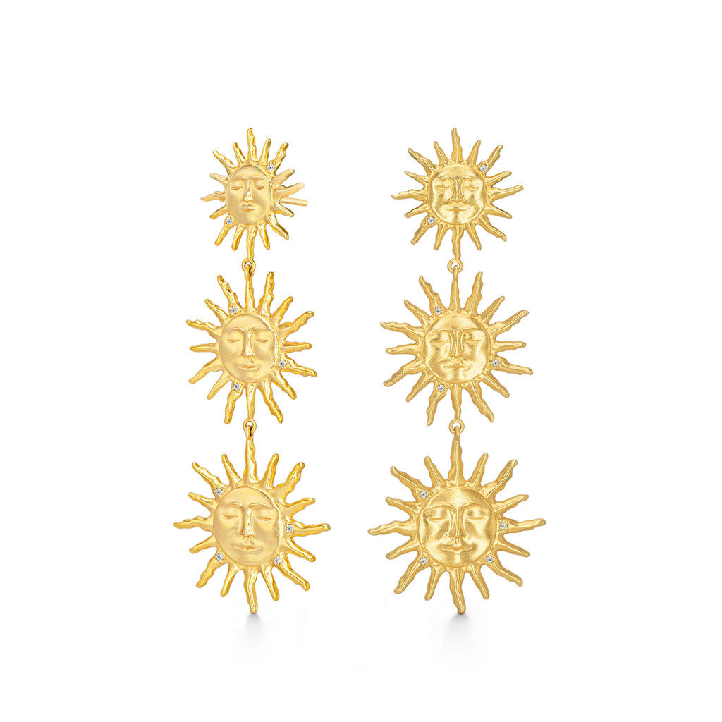 Three Suns Earrings