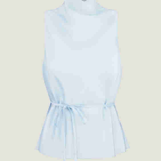 Tencel Top with Thin Belt 