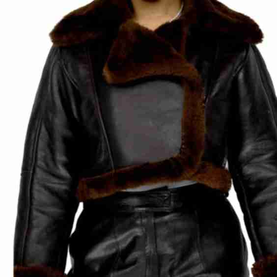 Ladies Genuine Shearling Fur Ladies Jacket