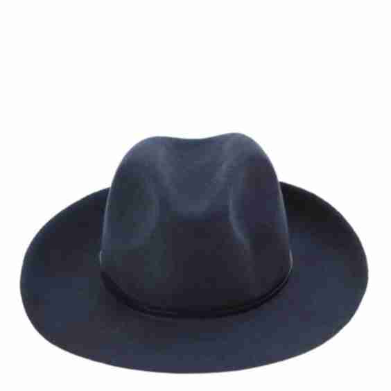Felt Fedora Hat Leather Strop Non Stitched Brim