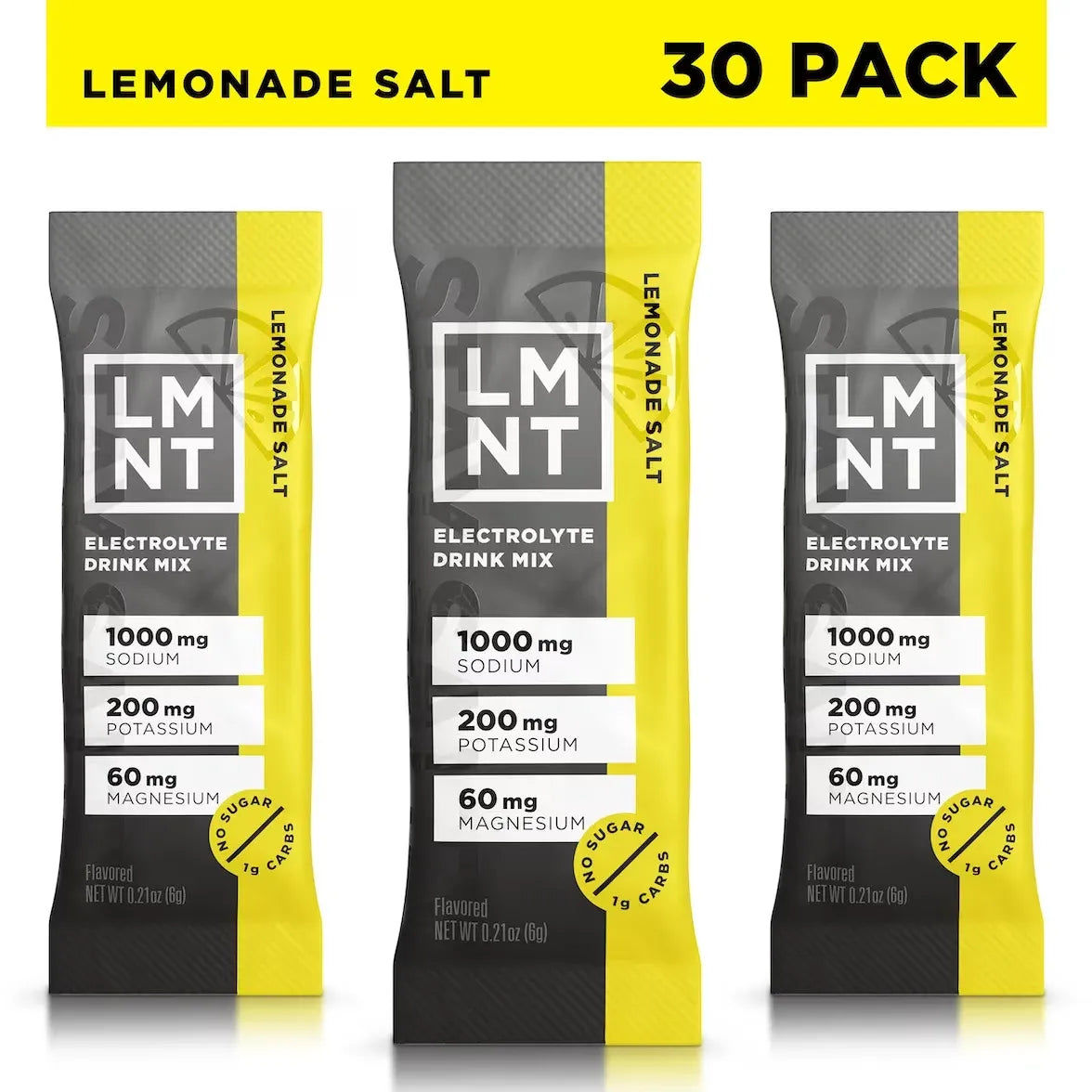 Lemonade Salt Zero-Sugar Electrolytes 30 Pack
