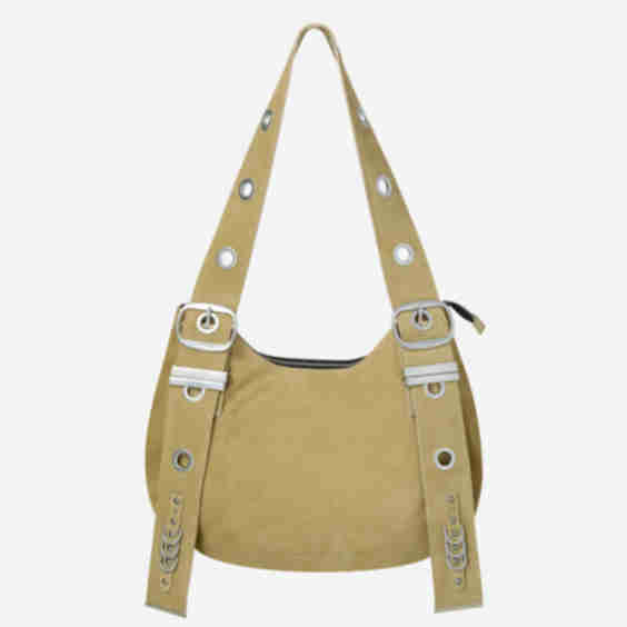 Bella Wide Strap Hobo Bag 
